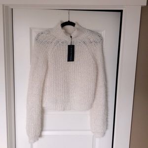 KENDALL & KYLIE Knit white turtleneck